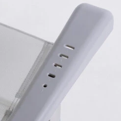 AKTIVE - Chaise Pliante Haute Avec Dossier Haut Réglable 5 Positions, Gris -Regatta Promos Boutique aktive chaise pliante haute avec dossier haut reglable 5 positions gris 5