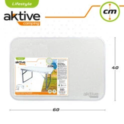 AKTIVE - Table Pliante . Table Basse Blanche En Aluminium - 40x60x40 Cm -Regatta Promos Boutique aktive table pliante table basse blanche en aluminium 40x60x40 cm 4