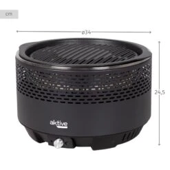 Barbecue Rond Noir Sans Fumée 2 En 1 Ø34 Cm Aktive -Regatta Promos Boutique barbecue rond noir sans fumee 2 en 1 o34 cm aktive 3
