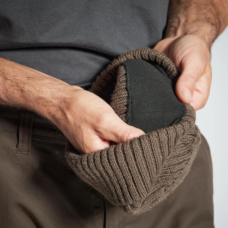 BONNET TRICOT LAINE 900 MARRON 2 BONNET TRICOT LAINE 900 MARRON – Image 2