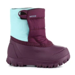 WEDZE Bottes De Neige Bébé, Après Ski Bébé WARM Violettes Et Turquoises -Regatta Promos Boutique bottes de neige bebe apres ski bebe warm violettes et turquoises 2