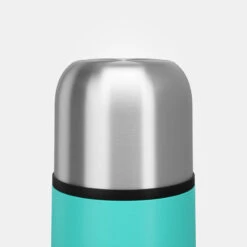 Quechua Bouteille Isotherme Inox 0,4L Avec Gobelet Pour La Randonnée - Turquoise -Regatta Promos Boutique bouteille isotherme inox 04l avec gobelet pour la randonnee turquoise 3