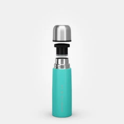 Quechua Bouteille Isotherme Inox 0,4L Avec Gobelet Pour La Randonnée - Turquoise -Regatta Promos Boutique bouteille isotherme inox 04l avec gobelet pour la randonnee turquoise 7