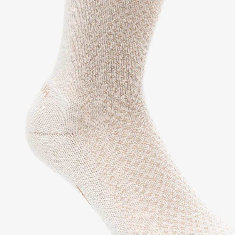 Quechua Chaussette Hike 100 High - Beige Bordeaux - Lyocell & Lin - Lot De 2 Paires 8 Quechua Chaussette Hike 100 High - Beige Bordeaux - Lyocell & Lin - Lot De 2 Paires – Image 8