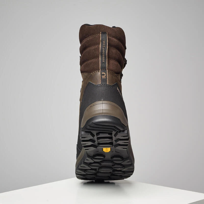 CHAUSSURES CHASSE IMPERMÉABLES CHAUDES CUIR CROSSHUNT 540 MARRON 3 CHAUSSURES CHASSE IMPERMÉABLES CHAUDES CUIR CROSSHUNT 540 MARRON – Image 3