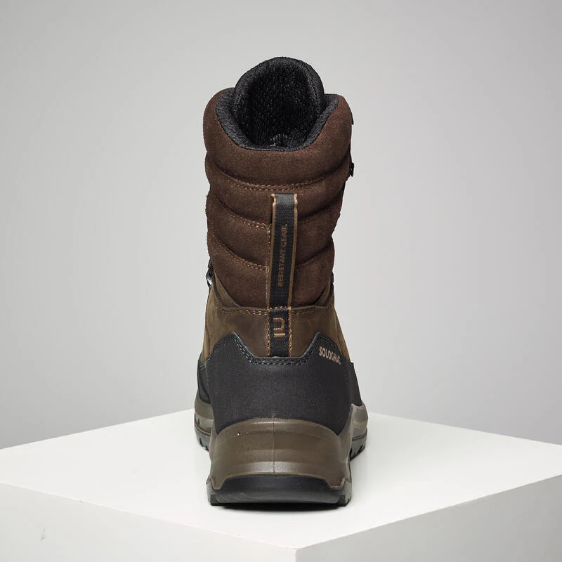 CHAUSSURES CHASSE IMPERMÉABLES CHAUDES CUIR CROSSHUNT 540 MARRON 4 CHAUSSURES CHASSE IMPERMÉABLES CHAUDES CUIR CROSSHUNT 540 MARRON – Image 4