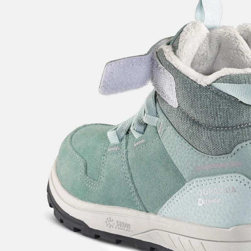 Quechua Chaussures Chaudes Imperméables De Randonnée SH500 Cuir Scratch - Enfant 24-34 3 Quechua Chaussures Chaudes Imperméables De Randonnée SH500 Cuir Scratch - Enfant 24-34 – Image 3