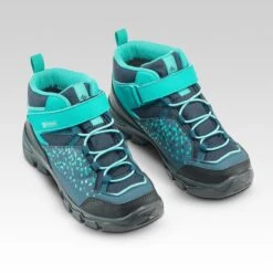 Quechua Chaussures Imperméables De Randonnée - MH120 MID Turquoises - Enfant 28 AU 34 -Regatta Promos Boutique chaussures impermeables de randonnee mh120 mid turquoises enfant 28 au 34 3
