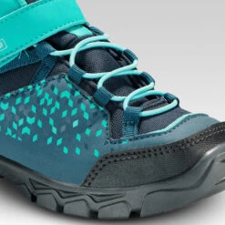 Quechua Chaussures Imperméables De Randonnée - MH120 MID Turquoises - Enfant 28 AU 34 -Regatta Promos Boutique chaussures impermeables de randonnee mh120 mid turquoises enfant 28 au 34 5