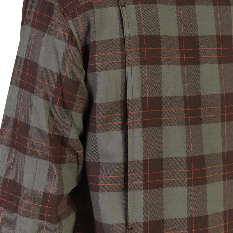 Chemise Manches Longues Chasse Coton Chaude Homme - 500 Carreaux Vert 8 Chemise Manches Longues Chasse Coton Chaude Homme - 500 Carreaux Vert – Image 8