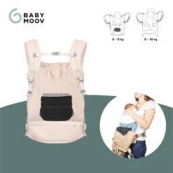 BabyMoov Coussin Réducteur Nouveau-né Pour Porte Bébé Moov & Boost - Noir -Regatta Promos Boutique coussin reducteur nouveau ne pour porte bebe moov and boost noir 2
