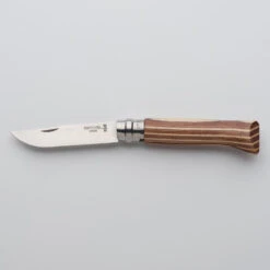 Couteau 8,5 Cm Inox Opinel N°8 Bouleau Lamellé Brun -Regatta Promos Boutique couteau 85 cm inox opinel n8 bouleau lamelle brun 2