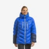 Simond Doudoune En Duvet D'alpinisme Femme - MAKALU Bleu