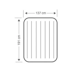 Intex Downy Full Airbed - Lit Gonflable - 191x137x25cm - Avec Accessoires -Regatta Promos Boutique downy full airbed lit gonflable 191x137x25cm avec accessoires 3