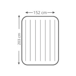 Intex Downy Queen Airbed - Lit Gonflable - 203x152x25cm - Avec Accessoires -Regatta Promos Boutique downy queen airbed lit gonflable 203x152x25cm avec accessoires 3