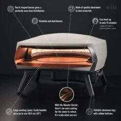 Four à Pizza WITT ETNA Modèle Rotante - Gris FR -Regatta Promos Boutique four a pizza witt etna modele rotante gris fr 5