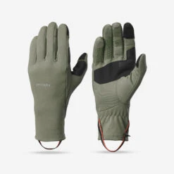 Gants Tactiles Et Stretch De Trekking Montagne - MT500 Kaki - Adulte