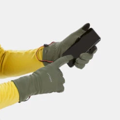 Gants Tactiles Et Stretch De Trekking Montagne - MT500 Kaki - Adulte -Regatta Promos Boutique gants tactiles et stretch de trekking montagne mt500 kaki adulte 3