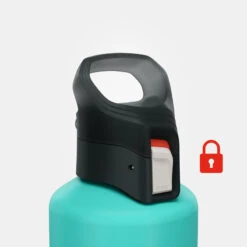 Quechua Gourde Alu 1L Avec Bouchon à Ouverture Rapide Pour La Randonnée - Vert -Regatta Promos Boutique gourde alu 1l avec bouchon a ouverture rapide pour la randonnee vert 3