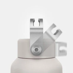 Quechua Gourde Inox 0,6L Avec Bouchon à Vis Pour La Randonnée - Blanc -Regatta Promos Boutique gourde inox 06l avec bouchon a vis pour la randonnee blanc 4