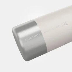 Quechua Gourde Inox 1L Avec Bouchon à Vis Pour La Randonnée - Blanc -Regatta Promos Boutique gourde inox 1l avec bouchon a vis pour la randonnee blanc 2