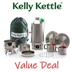 Kelly Kettle Kit 'Base Camp' Ultime - Acier Inoxydable NOUVEAU -Regatta Promos Boutique kelly kettle kit base camp ultime acier inoxydable nouveau 2