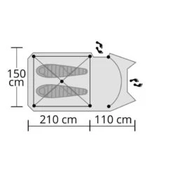 Origin Outdoors Tent - Confortable - 2 Personnes -Regatta Promos Boutique origin outdoors tent confortable 2 personnes 3