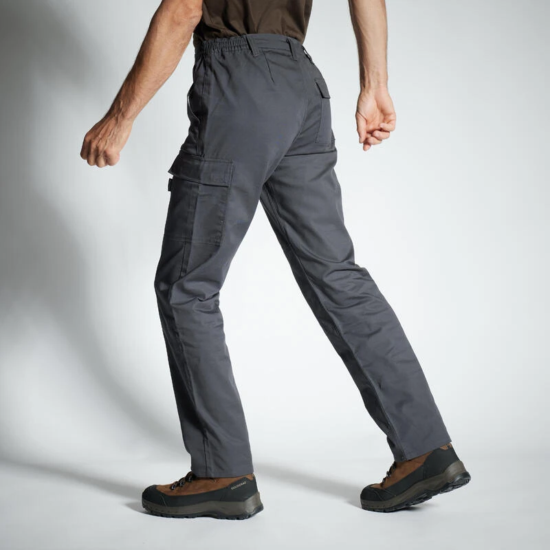 PANTALON CARGO RESISTANT STEPPE 300 GRIS 3 PANTALON CARGO RESISTANT STEPPE 300 GRIS – Image 3