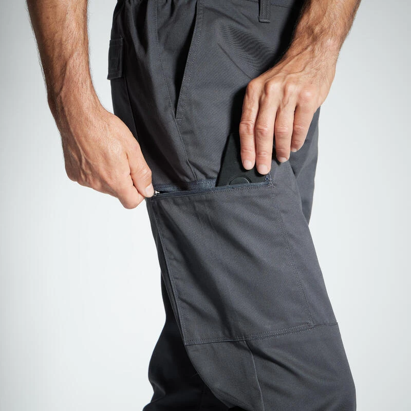 PANTALON CARGO RESISTANT STEPPE 300 GRIS 5 PANTALON CARGO RESISTANT STEPPE 300 GRIS – Image 5
