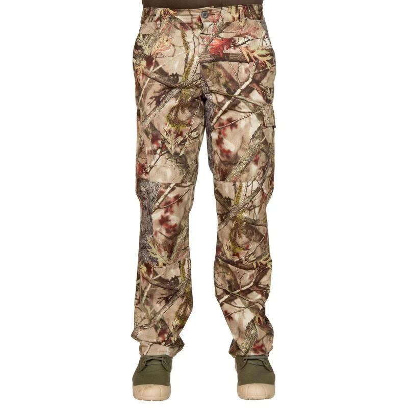 PANTALON CHASSE 100 RESPIRANT SILENCIEUX COTON CAMOUFLAGE FORET 2 PANTALON CHASSE 100 RESPIRANT SILENCIEUX COTON CAMOUFLAGE FORET – Image 2