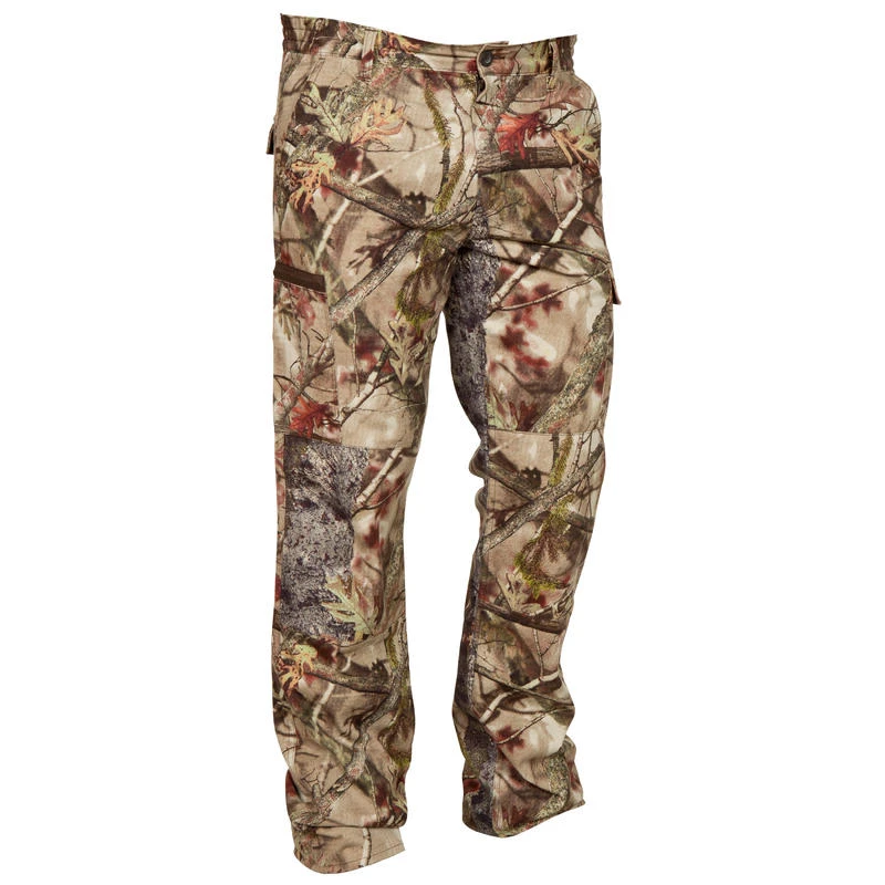PANTALON CHASSE 100 RESPIRANT SILENCIEUX COTON CAMOUFLAGE FORET 1 PANTALON CHASSE 100 RESPIRANT SILENCIEUX COTON CAMOUFLAGE FORET