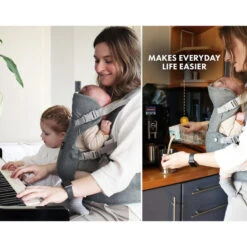 Porte-bébé Ergonomique Deryan - Porte-bébé Ventral 2-en-1 Anthracite -Regatta Promos Boutique porte bebe ergonomique deryan porte bebe ventral 2 en 1 anthracite 6