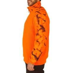 Pull Chasse Renfort Orange Fluo 500 -Regatta Promos Boutique pull chasse renfort orange fluo 500 3