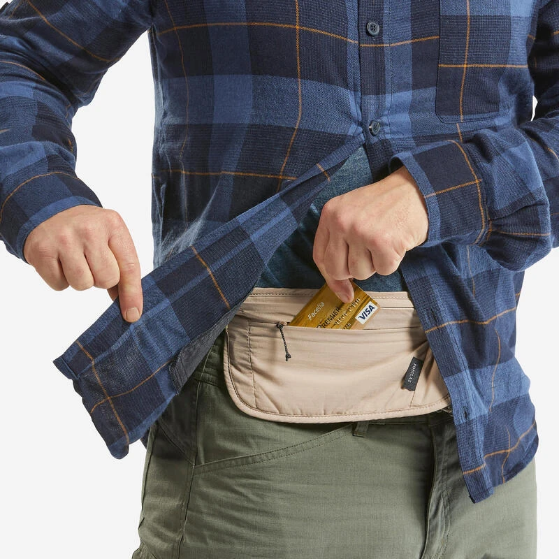 Sac Banane Discret De Trekking Voyage TRAVEL RFID Beige 1 Sac Banane Discret De Trekking Voyage TRAVEL RFID Beige