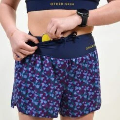 Short Course à Pied Femme Bleu Floral Ecoresponsable -Regatta Promos Boutique short course a pied femme bleu floral ecoresponsable 2