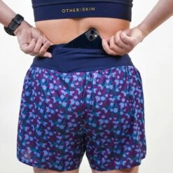 Short Course à Pied Femme Bleu Floral Ecoresponsable -Regatta Promos Boutique short course a pied femme bleu floral ecoresponsable 3