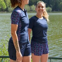 Short Course à Pied Femme Bleu Floral Ecoresponsable -Regatta Promos Boutique short course a pied femme bleu floral ecoresponsable 5