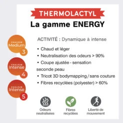 Sous Vêtement Thermique Technique Col Zippé Femme-THERMOLACTYL ENERGY 4 Intense -Regatta Promos Boutique sous vetement thermique technique col zippe femme thermolactyl energy 4 intense 4