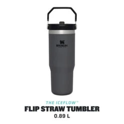 Stanley The IceFlow™ Flip Straw Tumbler - 0.89L / 30oz - Charbon -Regatta Promos Boutique stanley the iceflow flip straw tumbler 089l 30oz charbon 3