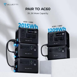 Station Électrique Portable BLUETTI AC60+B80+PV120 Pour Camping -Regatta Promos Boutique station electrique portable bluetti ac60b80pv120 pour camping 5