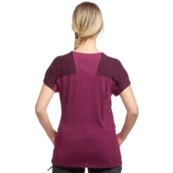 T-shirt Mérinos De Trek Montagne - TREK 500 Violet Femme -Regatta Promos Boutique t shirt merinos de trek montagne trek 500 violet femme 2