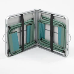 Quechua TABLE DE CAMPING PLIANTE - 4 TABOURETS - 4 À 6 PERSONNES -Regatta Promos Boutique table de camping pliante 4 tabourets 4 a 6 personnes 3