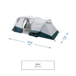 Quechua Tente à Arceaux De Camping - Arpenaz 6.3 F&B - 6 Personnes - 3 Chambres -Regatta Promos Boutique tente a arceaux de camping arpenaz 63 f and b 6 personnes 3 chambres 2