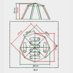 Tente Coleman 8 Personnes Octagon Gris -Regatta Promos Boutique tente coleman 8 personnes octagon gris 6