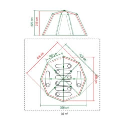 Tente Coleman Octagon 8 (Verte) -Regatta Promos Boutique tente coleman octagon 8 verte 5