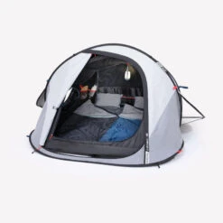 Quechua Tente De Camping - 2 SECONDS - 2 Places - Fresh & Black -Regatta Promos Boutique tente de camping 2 seconds 2 places fresh and black 3