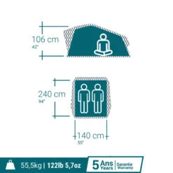 Quechua TENTE DE TOIT MH500 FRESH & BLACK 2P -Regatta Promos Boutique tente de toit mh500 fresh and black 2p 3