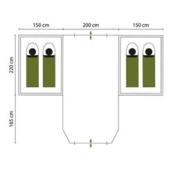 Tente Dôme Hammerfest 4 Plus - Camping - 2 Cabines - 4 Personnes - 2 Entrées -Regatta Promos Boutique tente dome hammerfest 4 plus camping 2 cabines 4 personnes 2 entrees 6