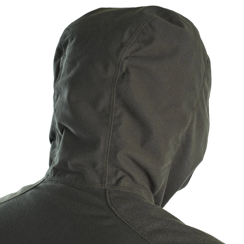 VESTE CHASSE CHAUDE IMPERMEABLE SILENCIEUSE VERTE 900 7 VESTE CHASSE CHAUDE IMPERMEABLE SILENCIEUSE VERTE 900 – Image 7