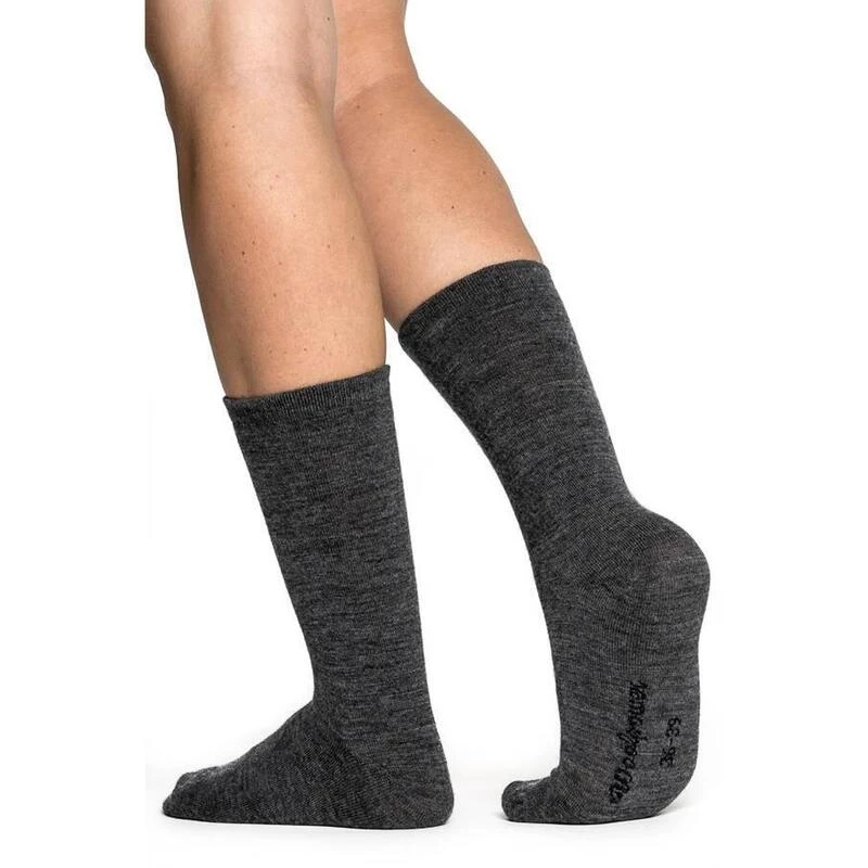 Woolpower Chaussettes Merino Liner Classique LITE - Gris 2 Woolpower Chaussettes Merino Liner Classique LITE - Gris – Image 2